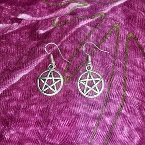 Pentagram earrings